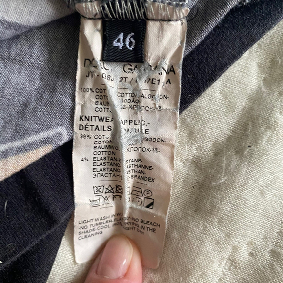 DOLCE & GABBANA T-shirt Black 2019 Year Of The Pig Crew Neck IT46/US36/S $520usd - Picture 5 of 5